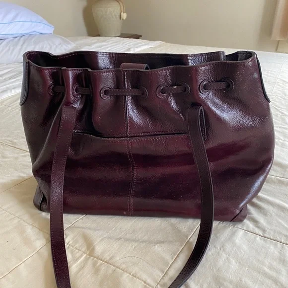 Patricia Nash Bags Patricia Nash Leather Drawstring Whitney